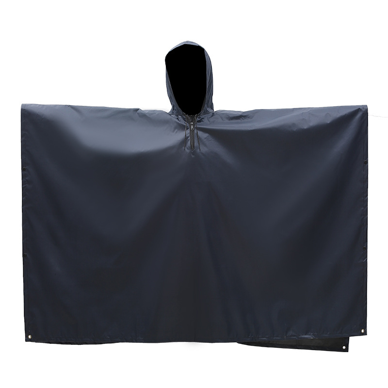 Comercio exterior impermeable al aire libre tres en uno poncho 210T poliéster PU viaje senderismo capa montañismo pesca capa impermeable