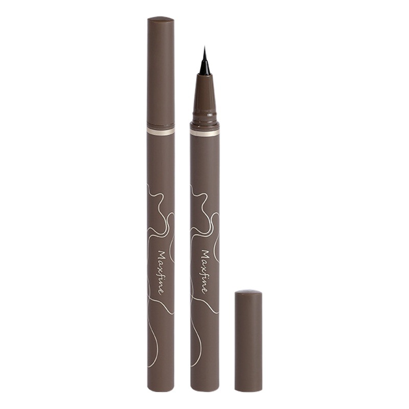 Maxfine Slim Brown Eyeliner Waterproof No Smudge Natural Eyeliner Lower Eyelash Makeup Spot Wholesale