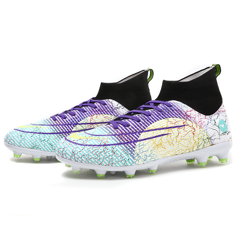 2022 nuevos fgtf zapatos de fútbol de los hombres transpirable resistente al desgaste de los hombres de alto largo y corto de uñas zapatos de fútbol moda Comercio exterior más tamaño