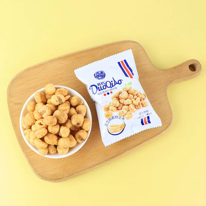 Duoqiao roasted corn kernels ready-to-eat original corn honey butter flavor popcorn snacks wholesale