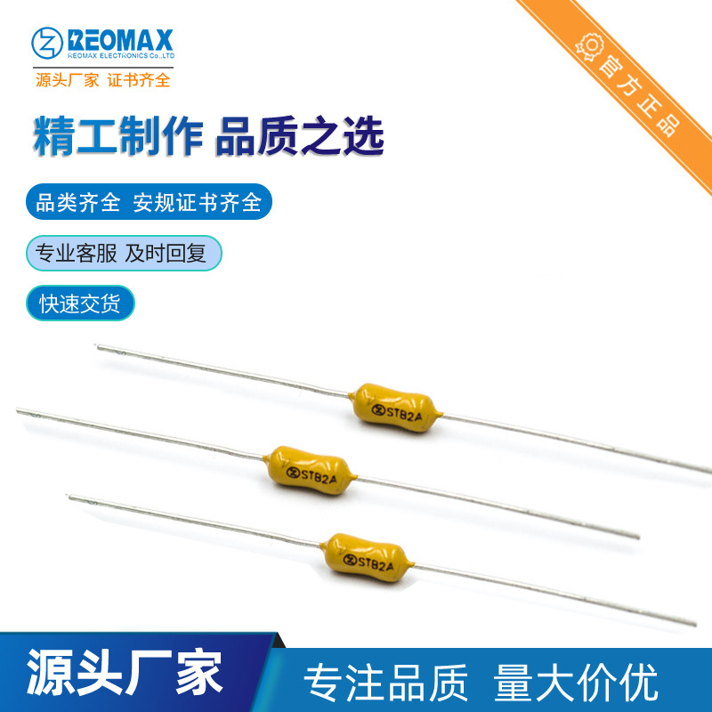 REOMAX瑞迈厂价直销 慢熔2A250V 3*7 STB1200A  小型电阻式保险丝