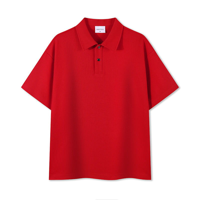 270g pesado comercio exterior transfronterizo tamaño europeo hombre verano camisa de polo de manga corta ropa de trabajo logo personalizado camisa polo