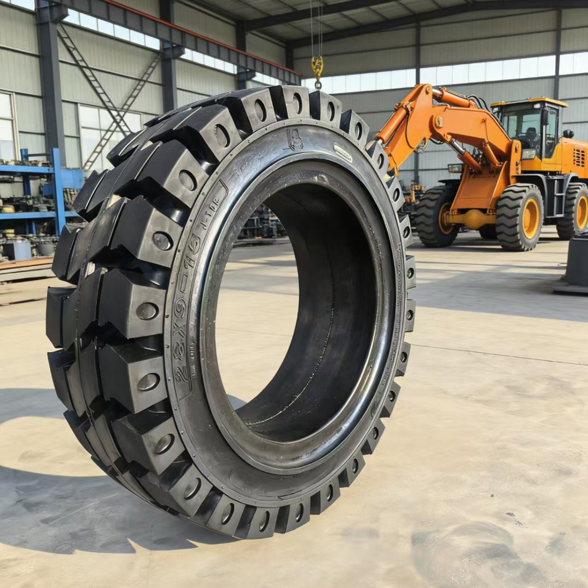 扒渣机配套650-10/28x9-15700-12实心轮胎隧道开挖防水台车实心轮