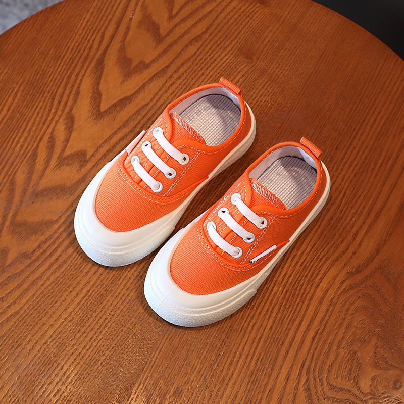 Children's canvas girls' 2024 Spring and Autumn new leopard print set foot pedal board shoes, baby casual shoes_voghion.com