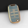Kia-B model 3-button [gold gray]