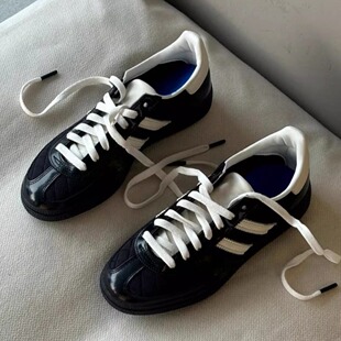 2024 New Korean Style Retro Chanel Style Lingge Training Shoes All-match Lace-up Casual Shoes Sports Forrest Gump Shoes Skate Shoes