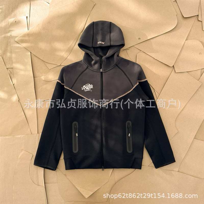 25秋季新款休闲运动联名风行者套装欧美明星嘻哈连帽套装748+749|undefined