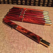 多材质木质多用笔 钢笔圆珠笔 小叶紫檀金丝楠水波红酸枝 雕刻笔