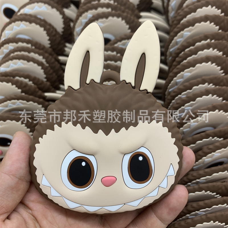 Dongguan factory direct supply high quality multi-color drop glue dispensing silicone luggage tag travel tag can be customized pattern