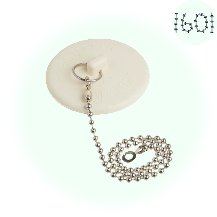 Tapón del fregadero con tapa del fregadero de la cadena del grano fregadero de la cocina tapón con fugas fregadero de la cesta de goma