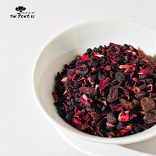 金棕榈牌葡萄味代用茶葡萄蓝莓黑加仑⻛味大颗粒花果茶现货散茶