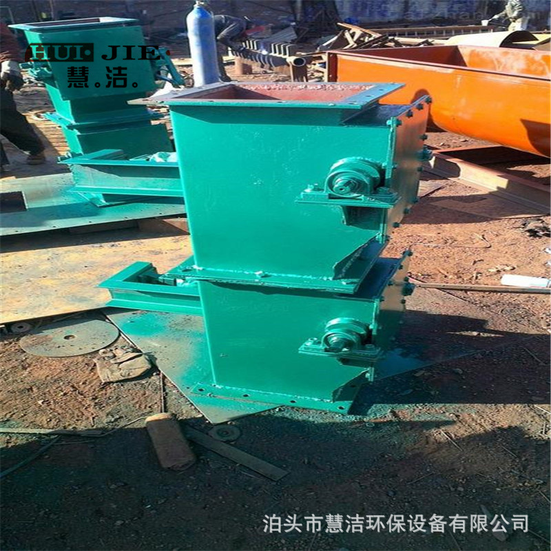 气动重锤双层卸灰阀400*400除尘器灰斗锁风翻板阀重锤翻板下料阀