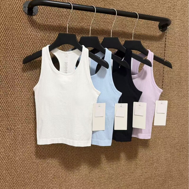 Lulu Original Ebb Tank Top with Chest Pads, Slim Fit, Flattering, Suitable for Fitness, Yoga, and Sports, Versatile Quality, Compare at Will Lulu Original Ebb Tank Top with Chest Pads, Slim Fit, Flattering, Suitable for Fitness, Yoga, and Sports, Versatile Quality, Compare at Will
