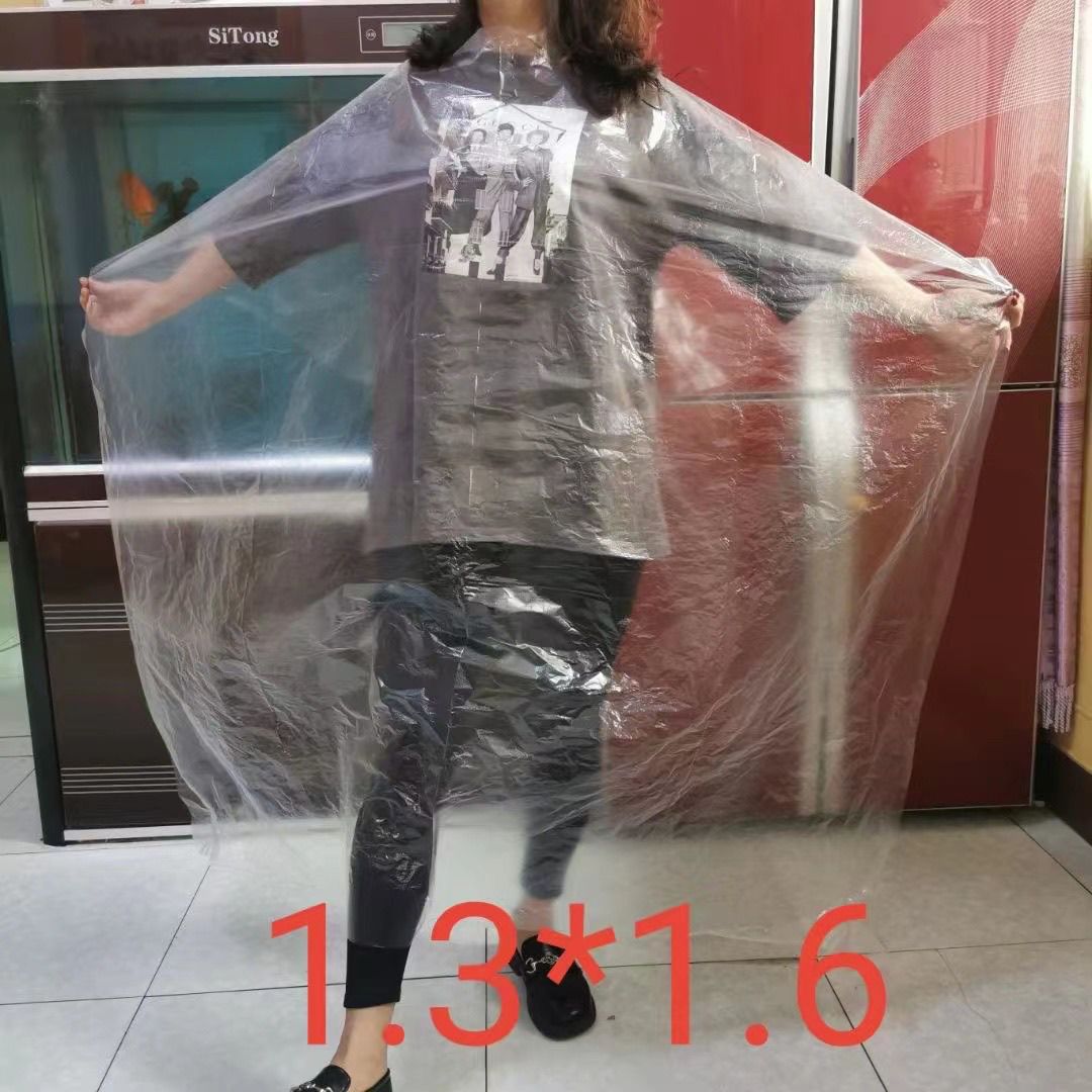 Disposable cloak for hair colouring