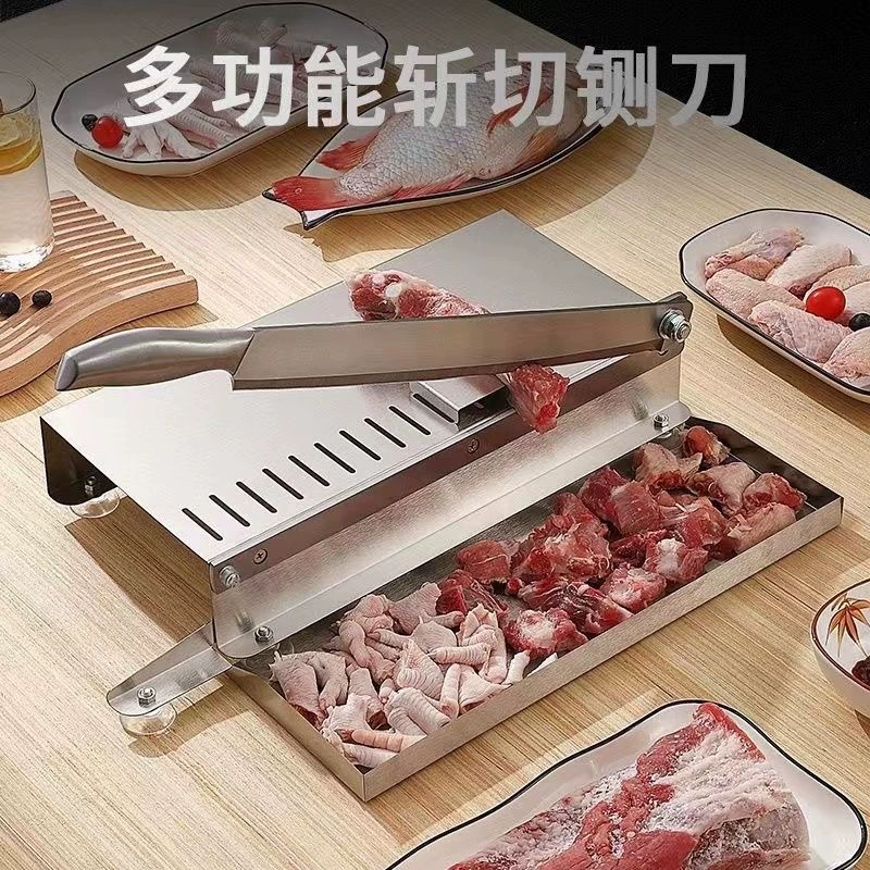 Гильотина бытовая: малый нож для замороженного мяса, для отбивных из баранины и стейков, нож для разделки костей, коммерческая ручная многофункциональная остановочная машина