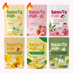 クロスボーダーの人気beauty ymilk Premium Drink payバナナ味コラーゲン粉末