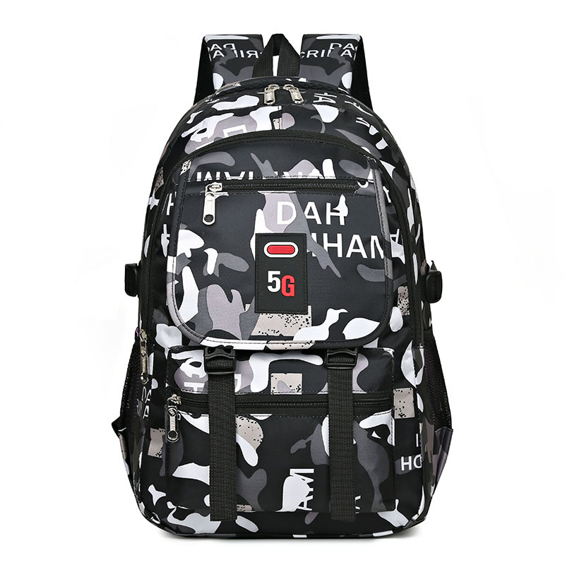 Mochila de gran capacidad para hombres, mochila coreana, moda de escuela secundaria para mujeres, mochila para estudiantes de escuela secundaria fresca.