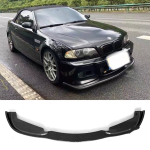 BMW E46 M3 parlaq qara ABS materialdan inteqrasiya olunmuş ön dodaq