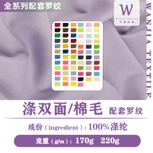 涤双面单面布汗布仿棉双面棉毛布全涤双面布170克双面棉毛针织布