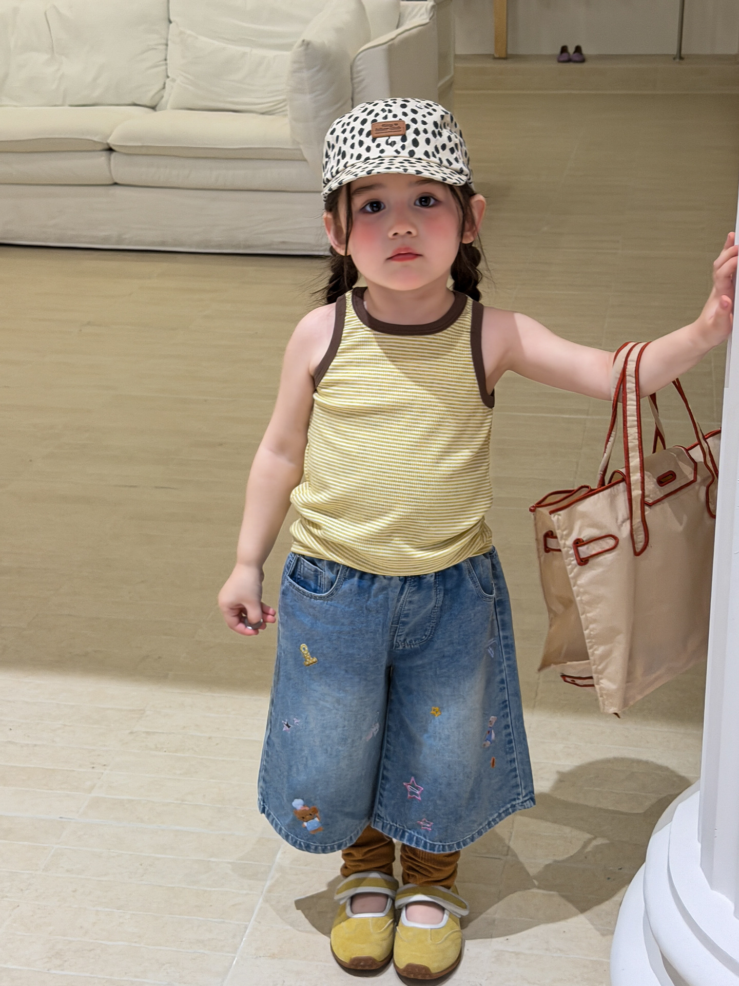 Cane Pear ropa infantil chaleco de niña para usar verano delgado 2026 ropa infantil casual clase A hija hija hija hija