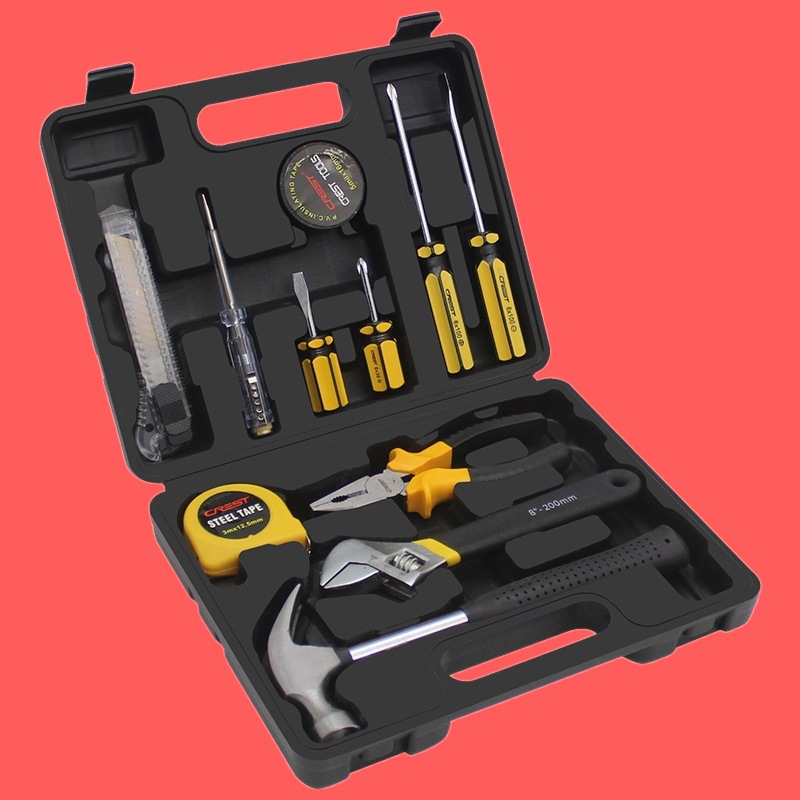 하드웨어 도구 상자 세트 자동차 가정용 일일 조합 선물 세트 수동 유지 보수 관리 12 피스 세트 단풍 확장