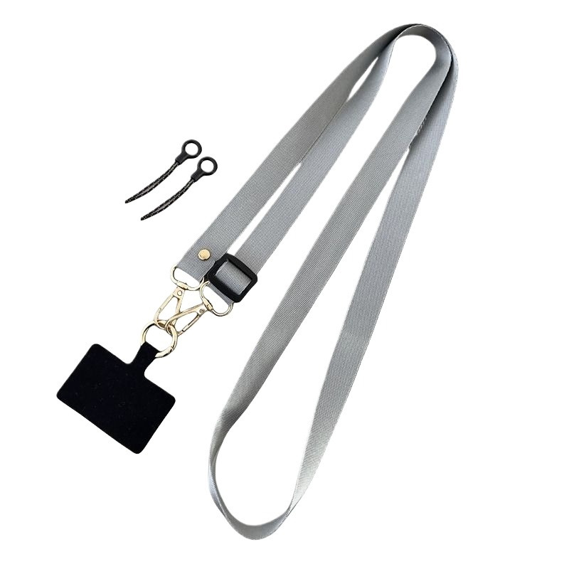 Color sólido de alta calidad alargar la cuerda de cuello de teléfono móvil extensible y retráctil ajustable para hombres y mujeres con cuerda de cinturón de brazalete para teléfono móvil