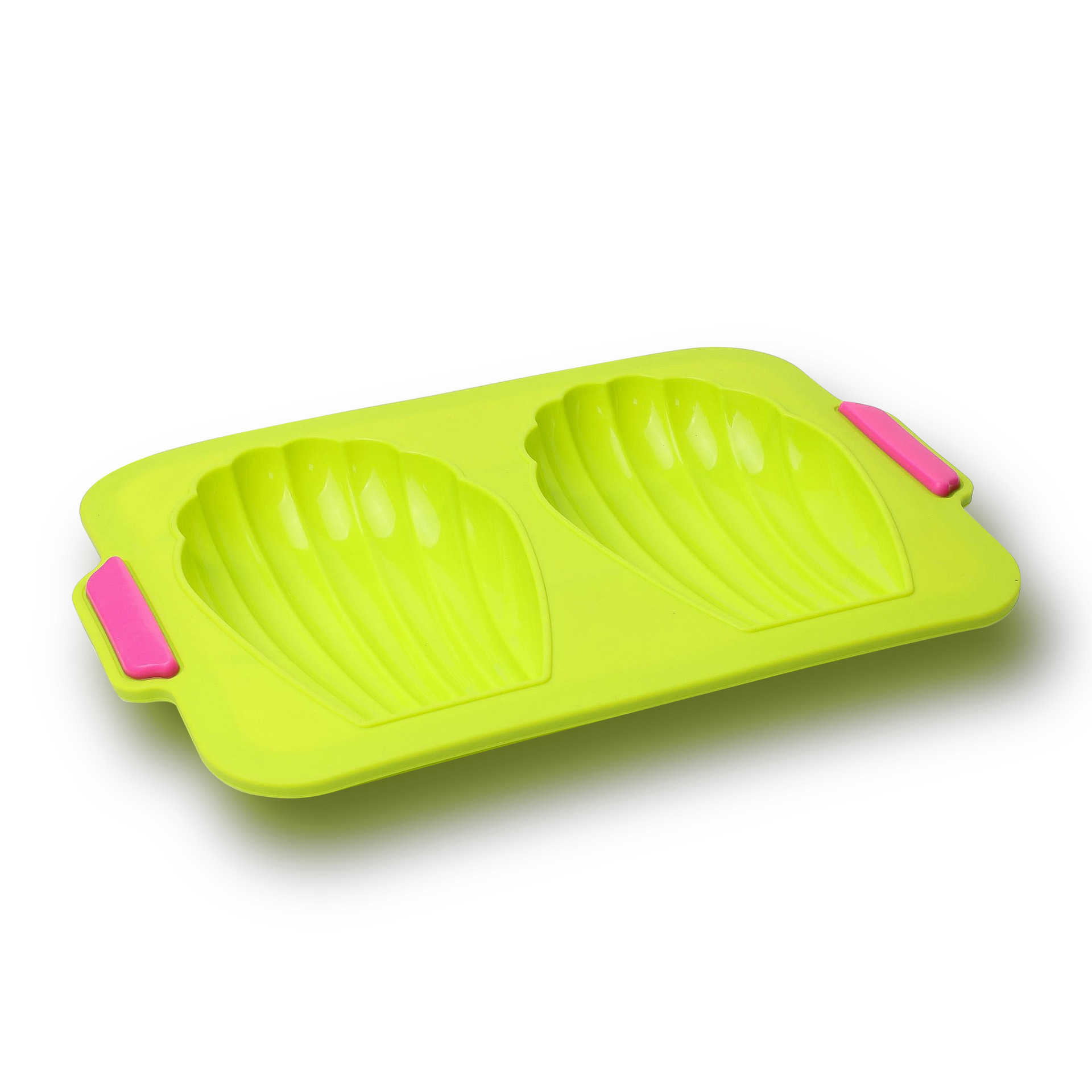 실리콘 2홀 부채꼴 녹색