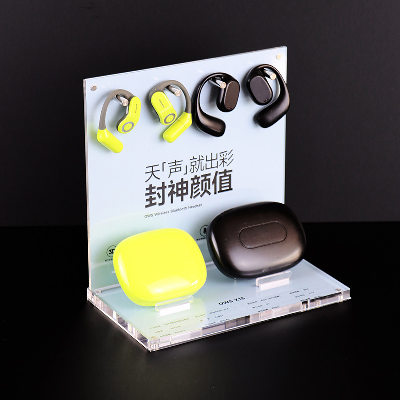 OWS Sports Bluetooth Headset Stand Clip-in Ear Bone Conduction Headset Hanger Not into Earplug Bracket Booth