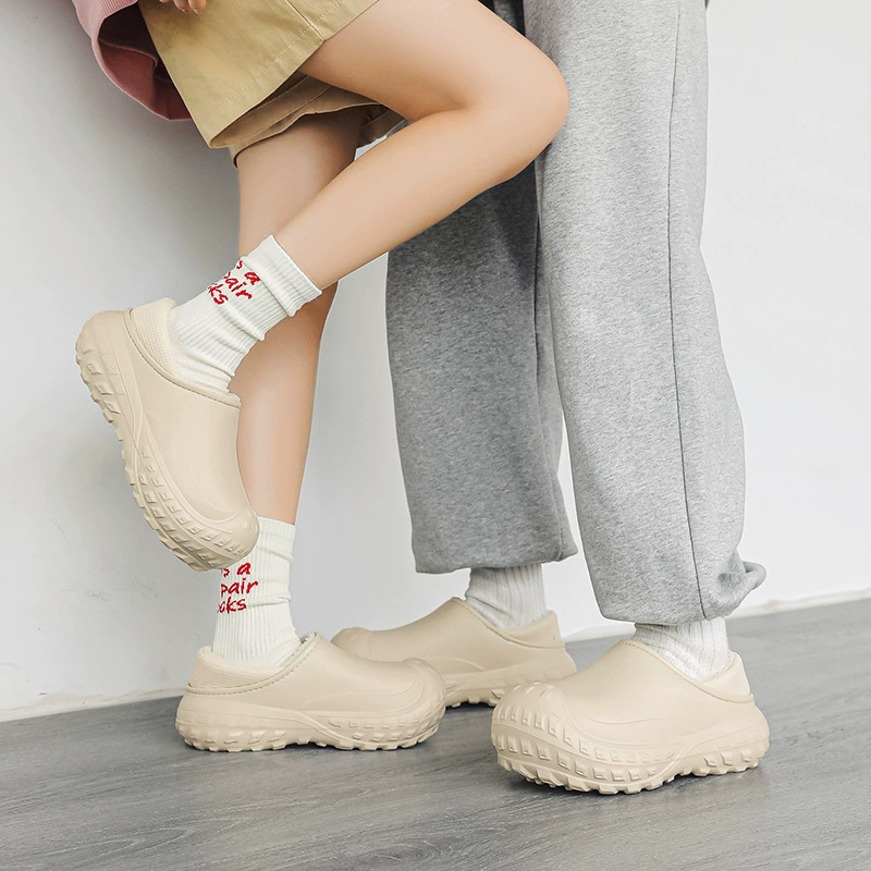 Зимняя новая бархатная домашняя хлопчатобумажная обувь модная пара