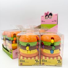 益智汉堡魔豆魔方汉堡旋转创意滚珠玩具思维学生解压儿童糖果玩具