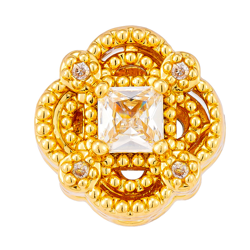 Antiguo método oro goteando aceite azul quemado colgante cuentas Dios de la riqueza atrapador de sueños flor cuentas de tambor accesorios de bricolaje joyería de transferencia