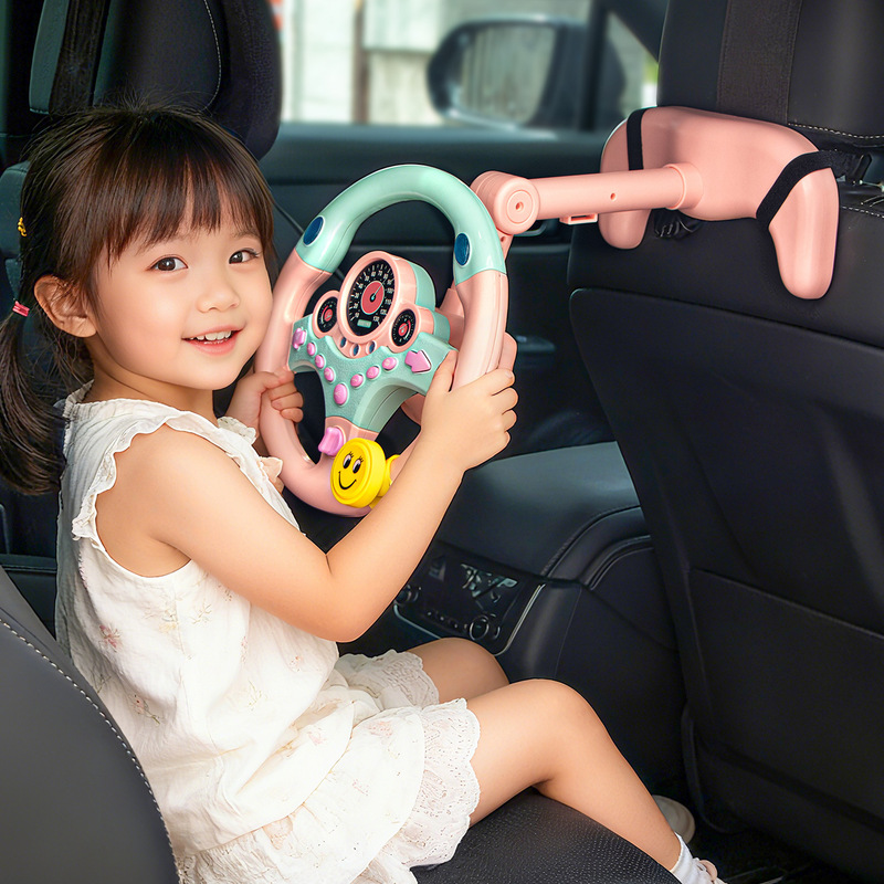 Simulated Steering Wheel Toy Car Rear Seat Co-Pilot Driving Practice Device Kidsren's Educational Toy Simulated Steering Wheel Toy Car Rear Seat Co-Pilot Driving Practice Device Kidsren's Educational Toy
