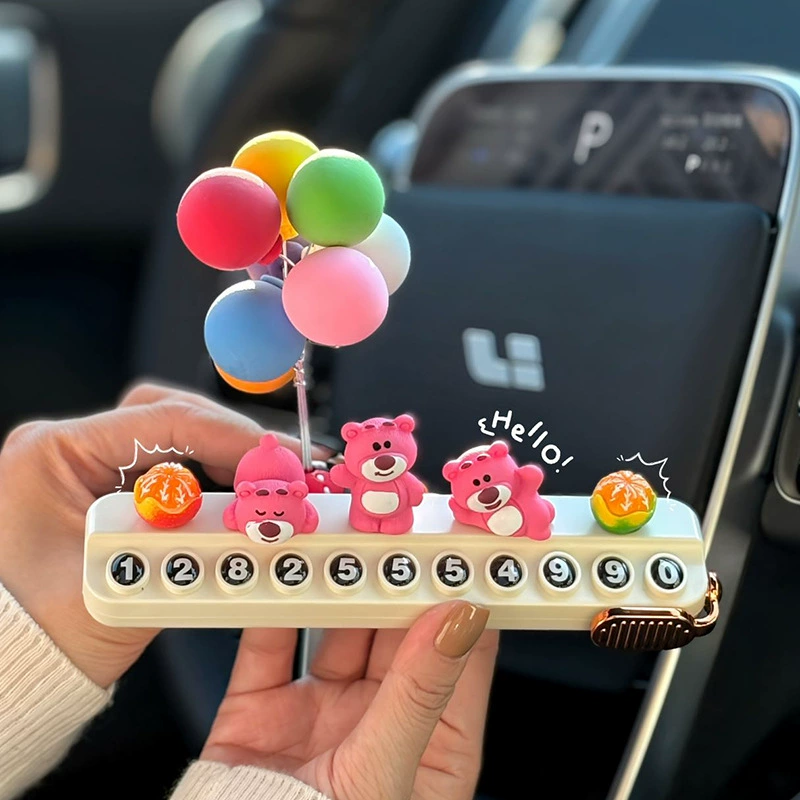 Новая парковочная табличка 2025 года: аксессуар для куклы-медведя, парковочный знак, автомобильная табличка для перемещения автомобиля, термостойкая карта для переезда автомобиля