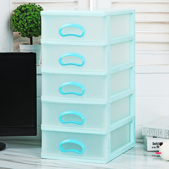 Transparent office desktop storage box drawer-type file organizer multi-layer desktop A4 paper storage cabinet plastic