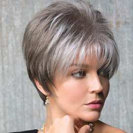 欧美假发 化纤假发头套 蓬松混色欧美女士假发跨境假发厂家批发