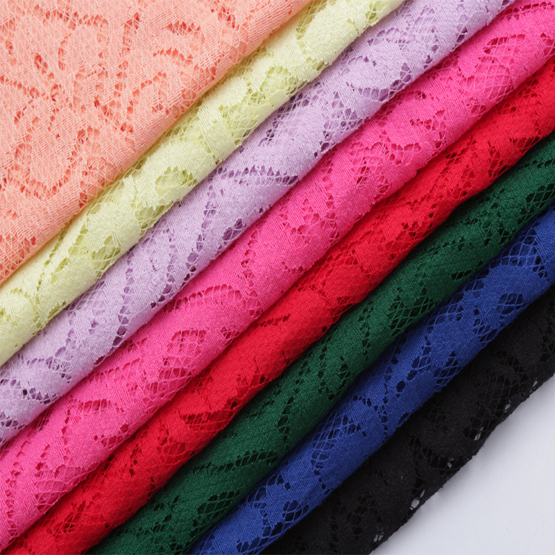 厂家现货春夏新款时尚流行服装蕾丝布料秋冬女装时装裙装蕾丝面料