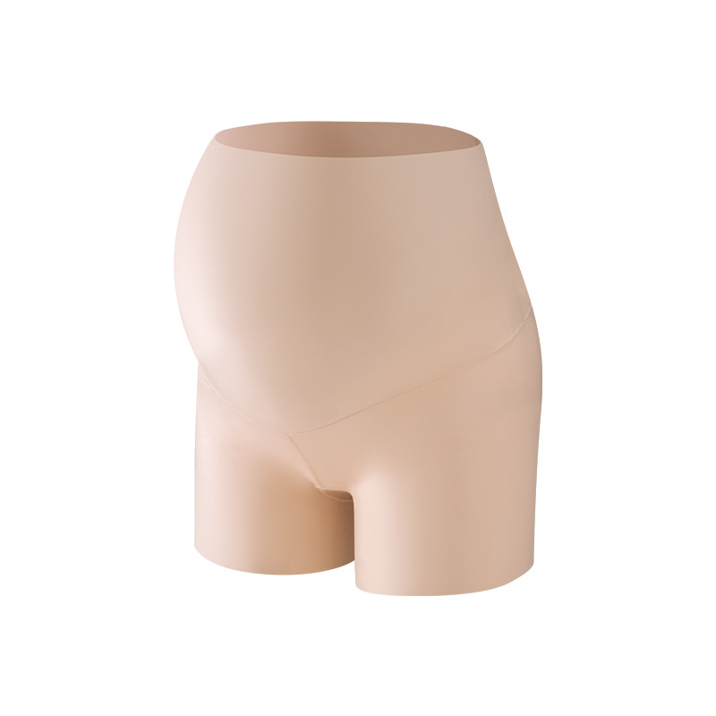 Pantalones de seguridad para mujeres embarazadas, seda de hielo suelta, leggings súper finos de verano, pantalones cortos antideslumbrantes, cintura alta, talla grande, refrescante