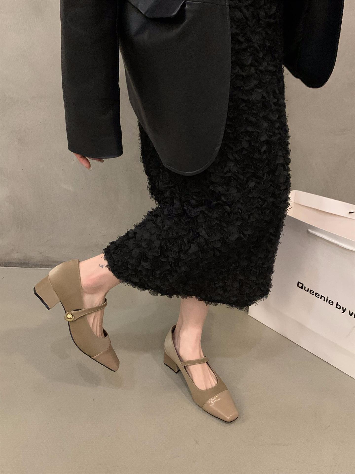 Rode mary jane schoenen dames hak pumps elegante stijl_voghion.com