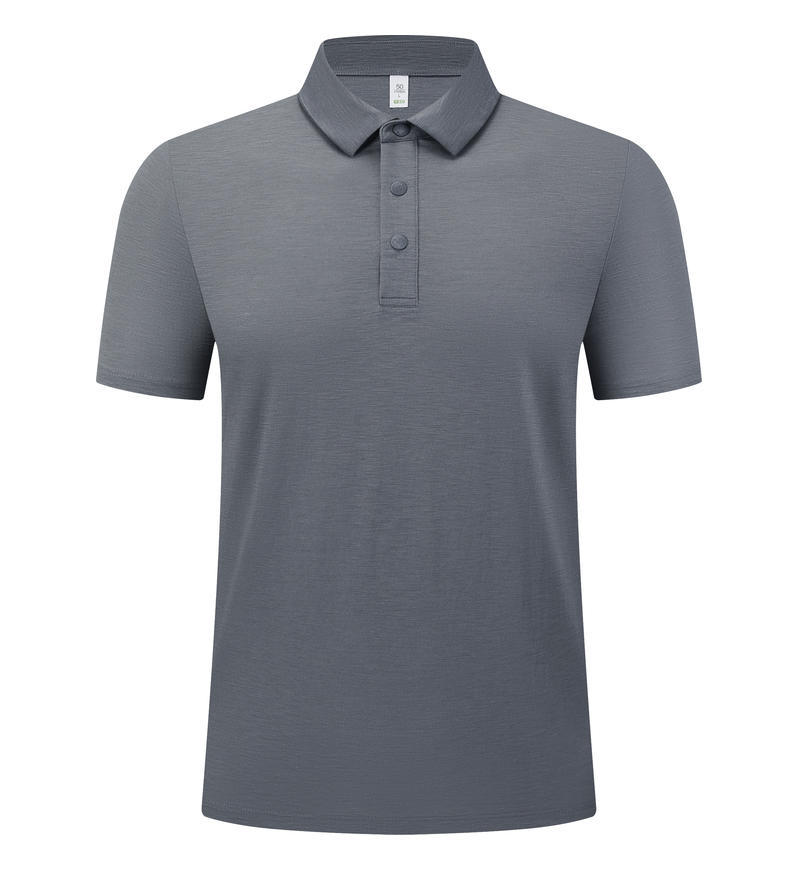 Camisas de polo con solapa personalizadas ropa de trabajo Lesel lino botón camiseta casual de alta calidad ropa de trabajo impresa bordada
