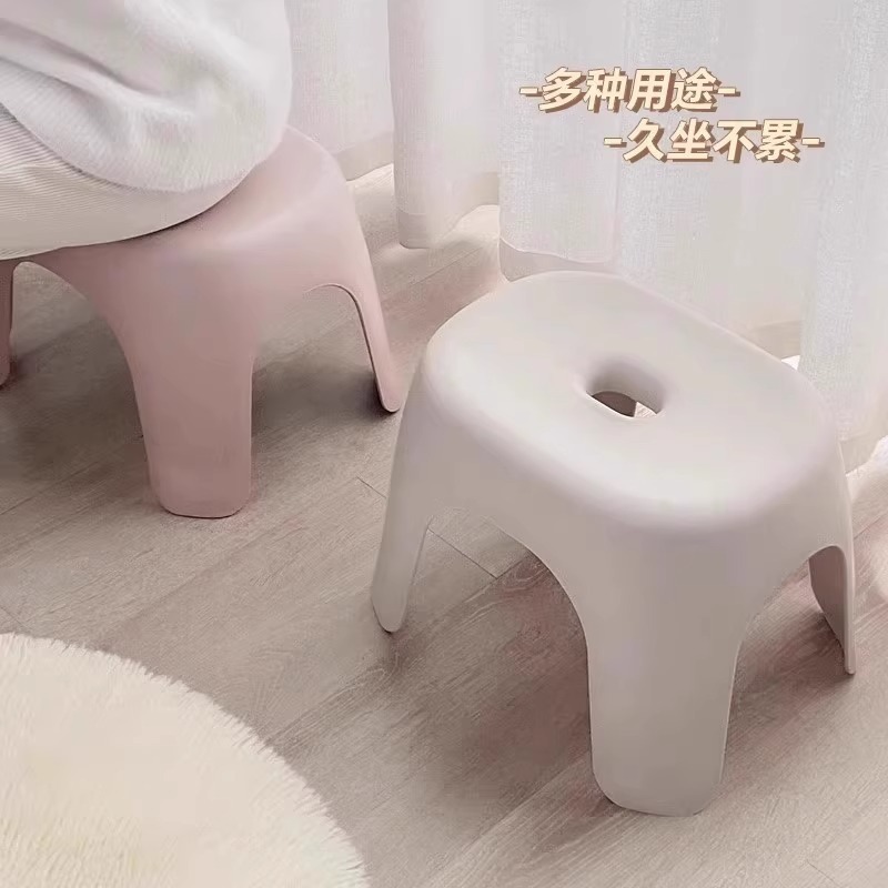 小さなスツール家庭用プラスチック肥厚リビングルームコーヒーテーブルベンチ子供用バスルームバススツールバスルーム靴交換椅子|undefined