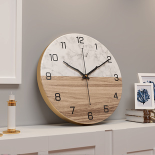 Alarm Clock Student Nordic Wall Clock Creative Living Room Silent Personalized Metal Light Luxury Fashion Home Luxury Watch Dropshipping