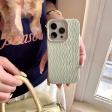 麦穗纹适用iPhone16手机壳15pro苹果13max保护套14金属边框12女神