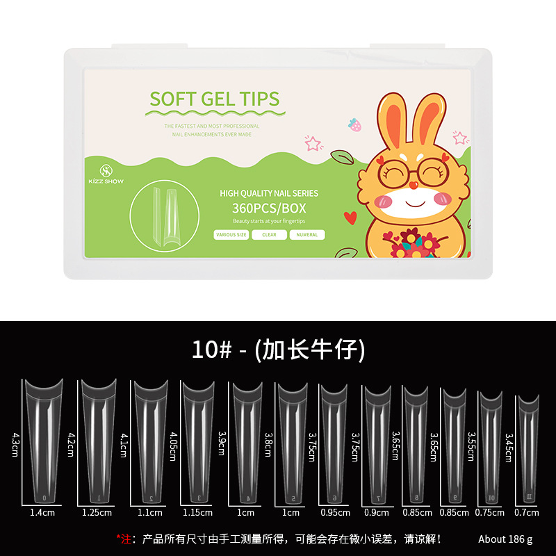 10 # XXL Denim nail (360 piezas)