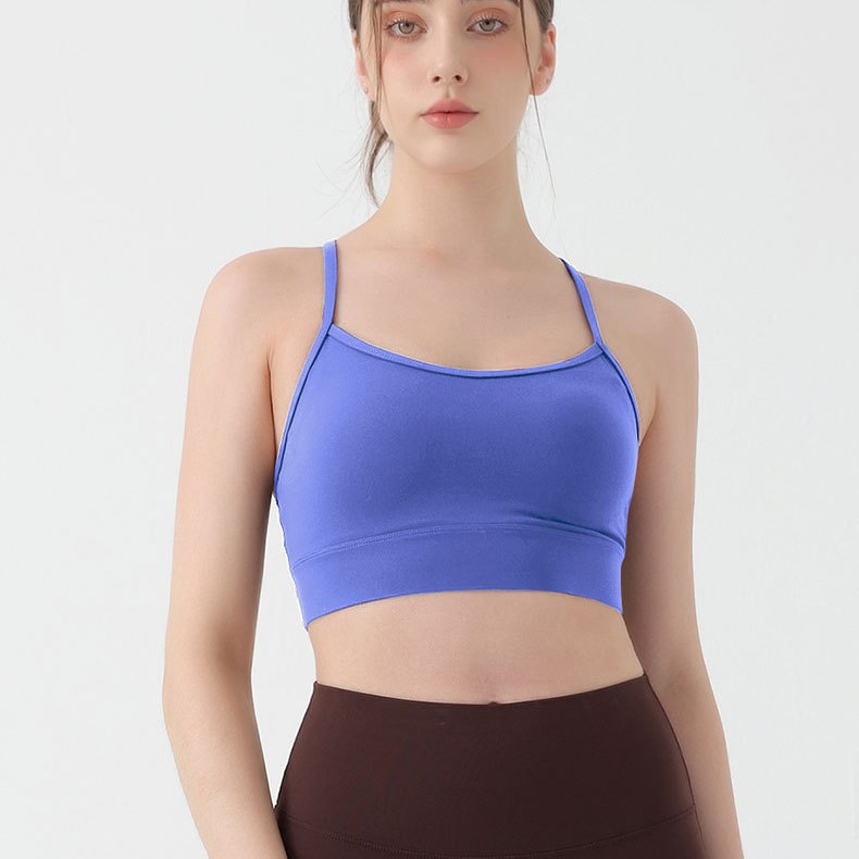 New Yoga Clothing Vest Women's Cross-back Sports Underwear Hyo-star Spandex Fitness Yoga Top Sports Bra