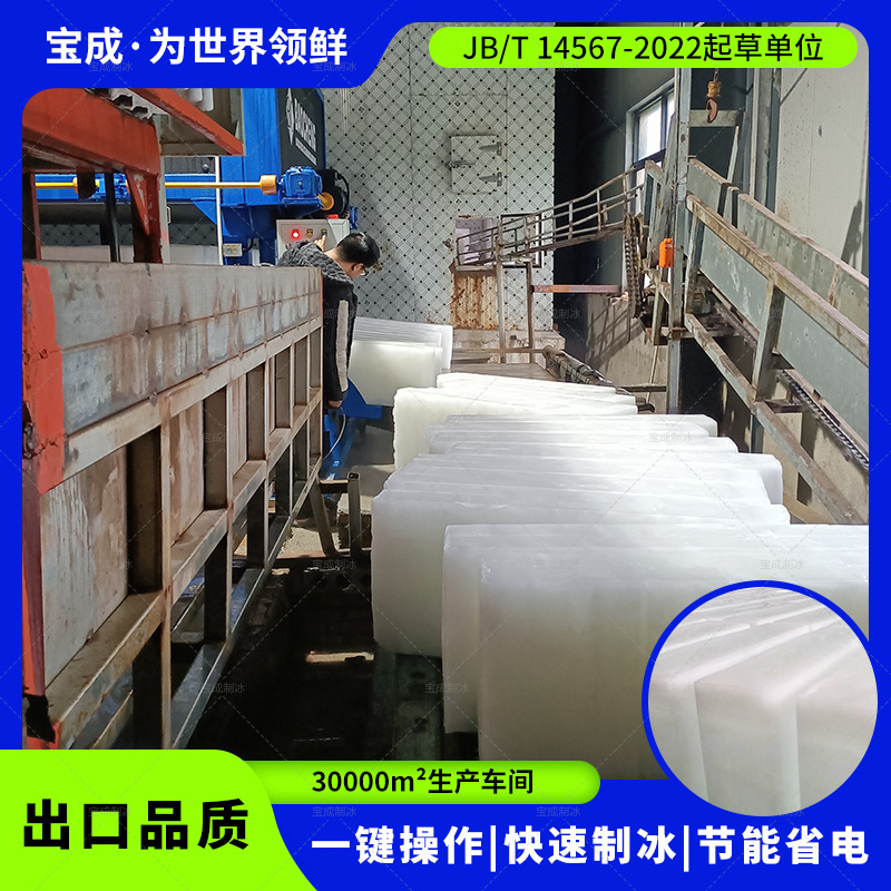Baoheng Daily Production of 5 Tons, 10 Tons, 20 Tons, 30 Tons, 50 Tons Direct Cooling Block Ice Machine, Large Industrial Ice Machine, Ice Brick