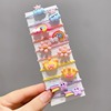 Children's elastic hair rope with pigtail, cartoon cute hairpins, hair accessory, no hair damage