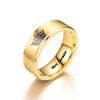 Fashionable ring stainless steel for beloved, city style, wholesale