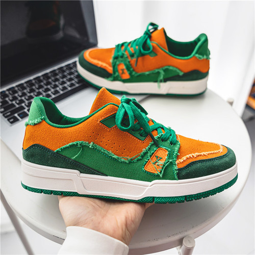  autumn new niche design original men's shoes washed canvas shoes breathable sports and leisure sneakers for men V09