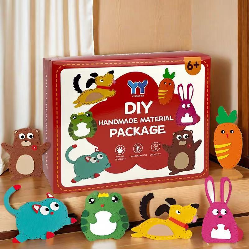 Children's puzzle sewing music non-woven handmade creative pendant material bag DIY suit kindergarten teaching aids early education