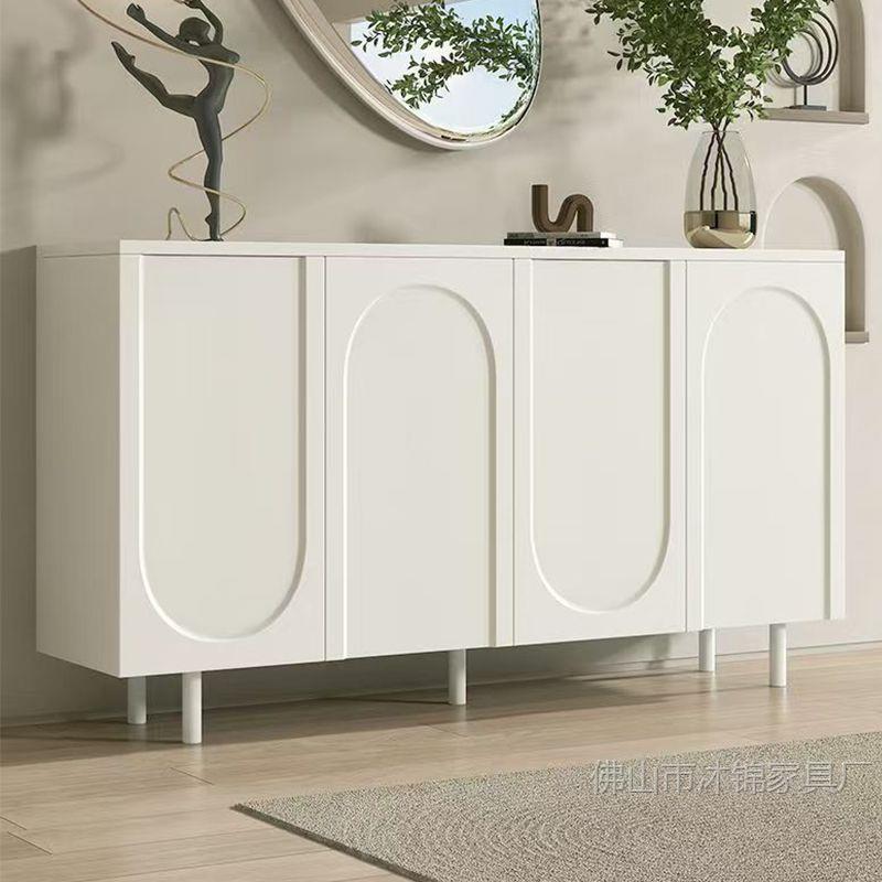 Shoe Cabinet French-Style Doorway Home Internet Celebrity Storage Cabinet Wall-Mounted Entryway New Clearance Cream Integrated Shoe Rack